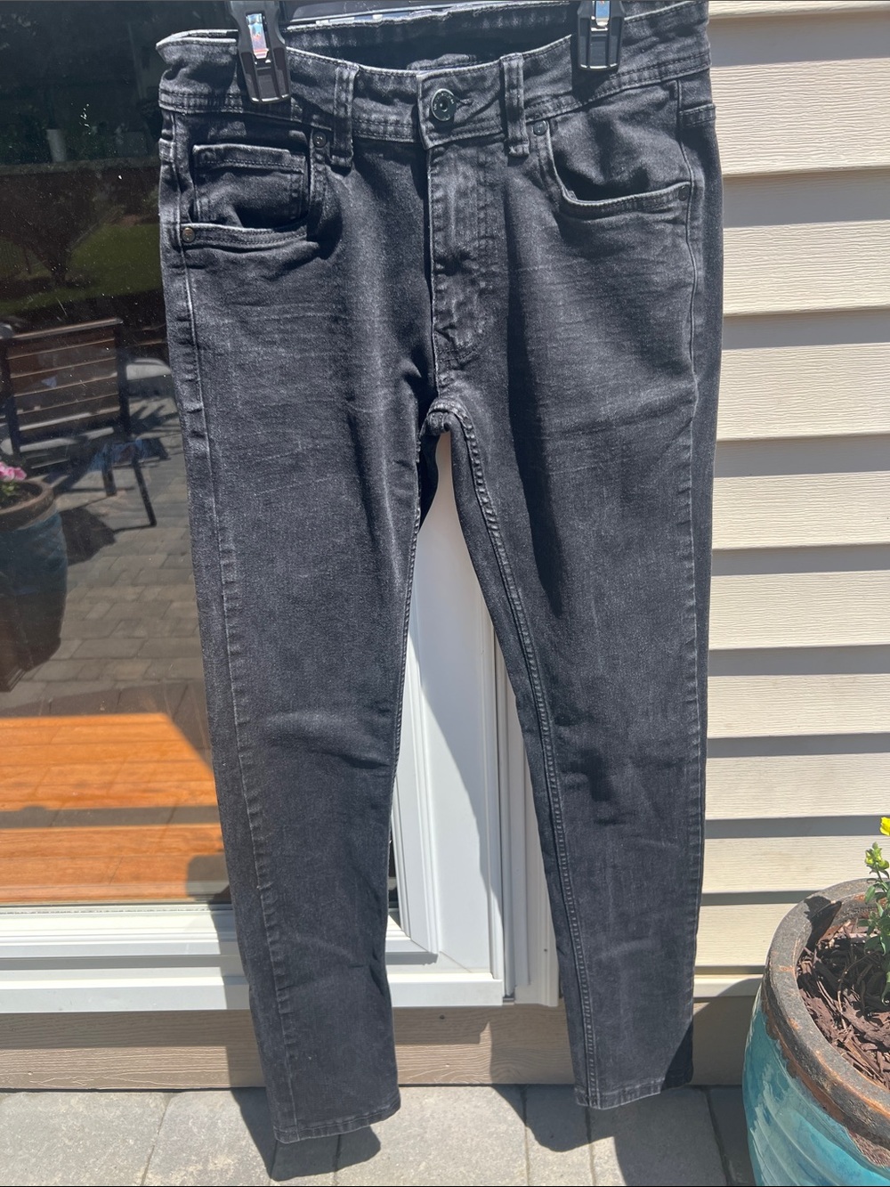 Men's Skinny Black Stretch Jeans